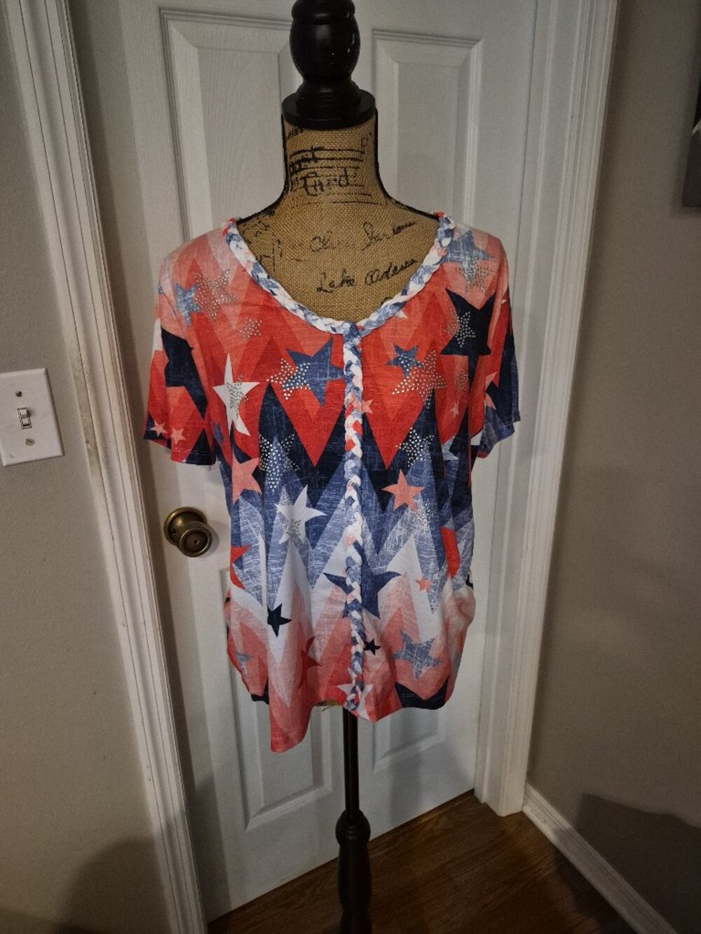 Thomas & Olvia Red White and Blue Top 1X